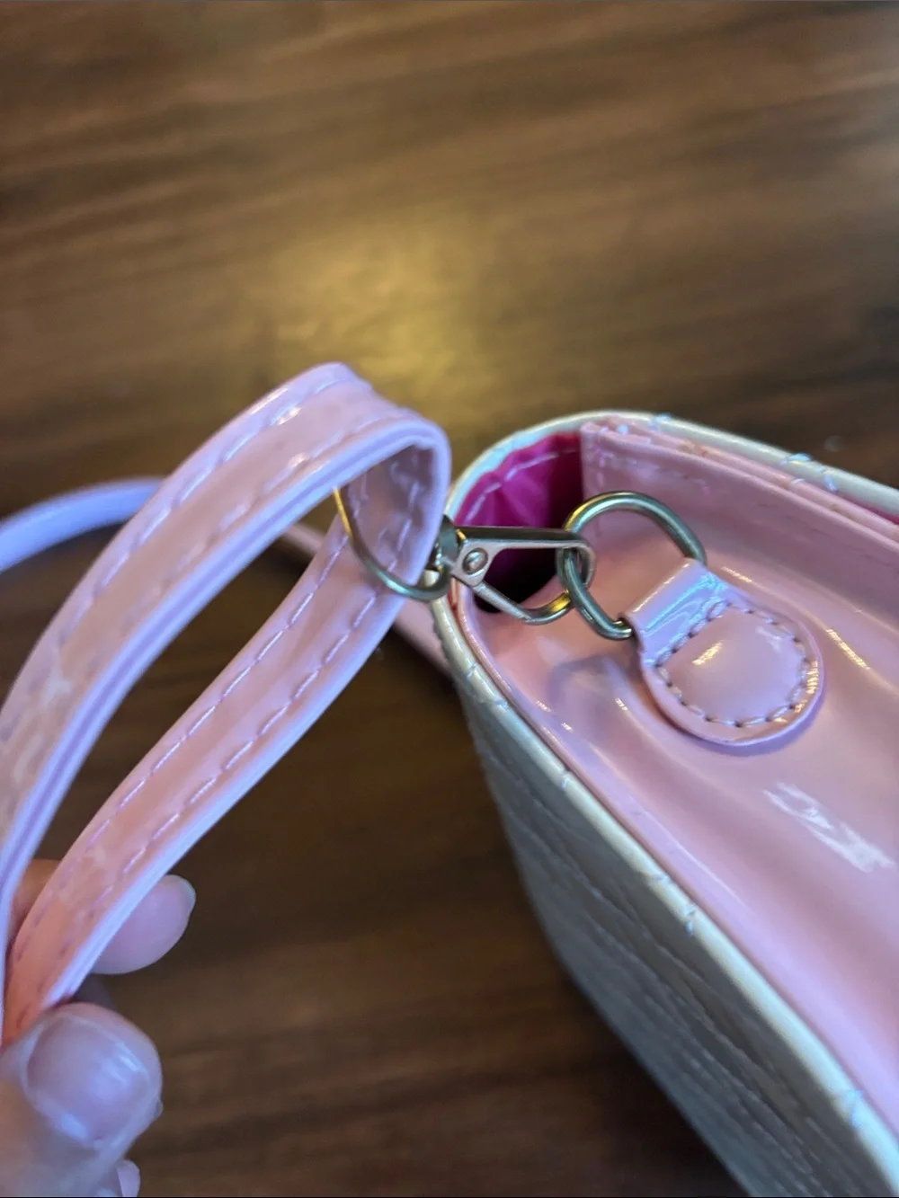 Cute Pink & Cream Bunny Crossbody Bag